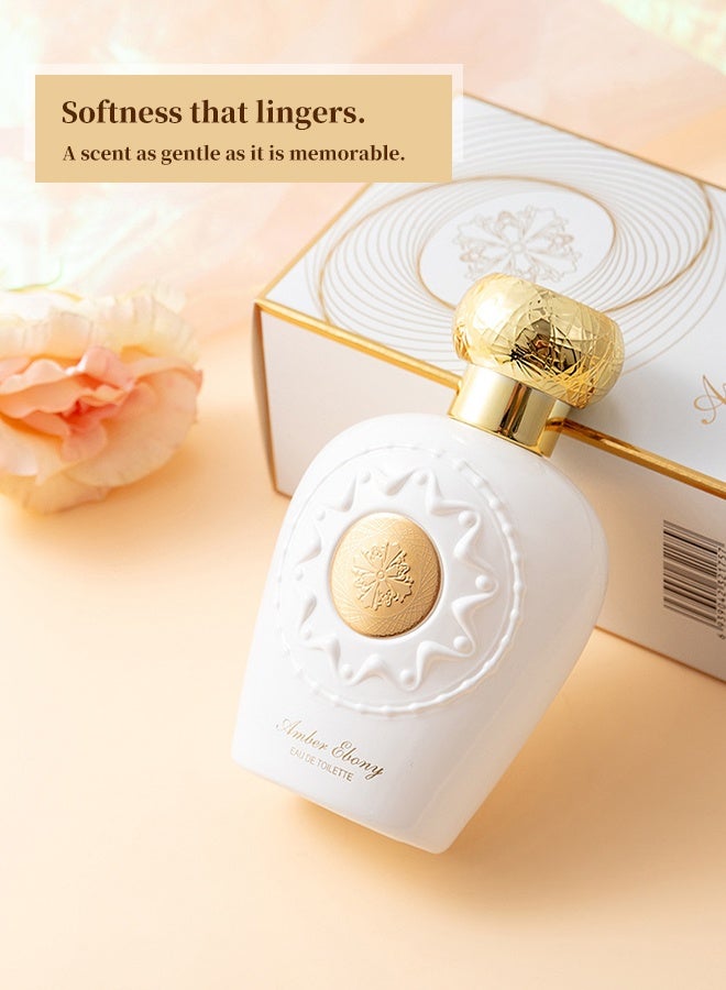 Amber Floral Fruity Perfume for Women 100ml, Long Lasting Eau de Toillets with Strawberry, Cherry & Jasmine Notes,Elegant Sweet Scent, Luxury Eau de Toillets for Her - Image 5